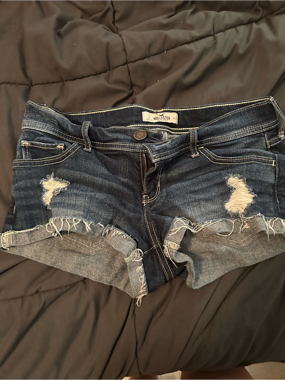 Hollister Dark Blue Denim Shorts --Women's 27 (Junior's 5)